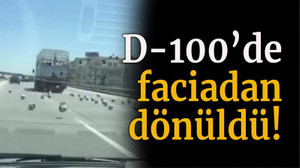 D-100 karayolunda faciadan dönüldü
